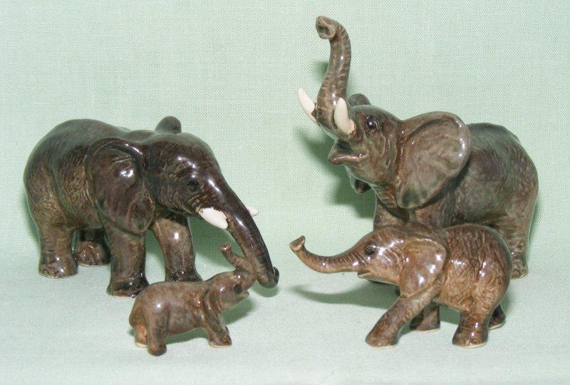 Klima Miniature Porcelain Animal Figures Gorilla Family L831