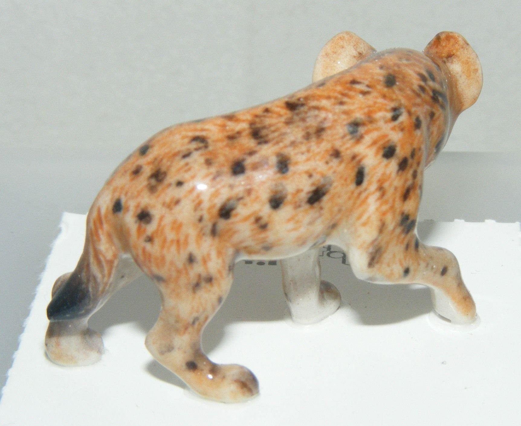 Little Critterz Miniature Porcelain Animal Figure Spotted Hyena "Whoop" LC822 