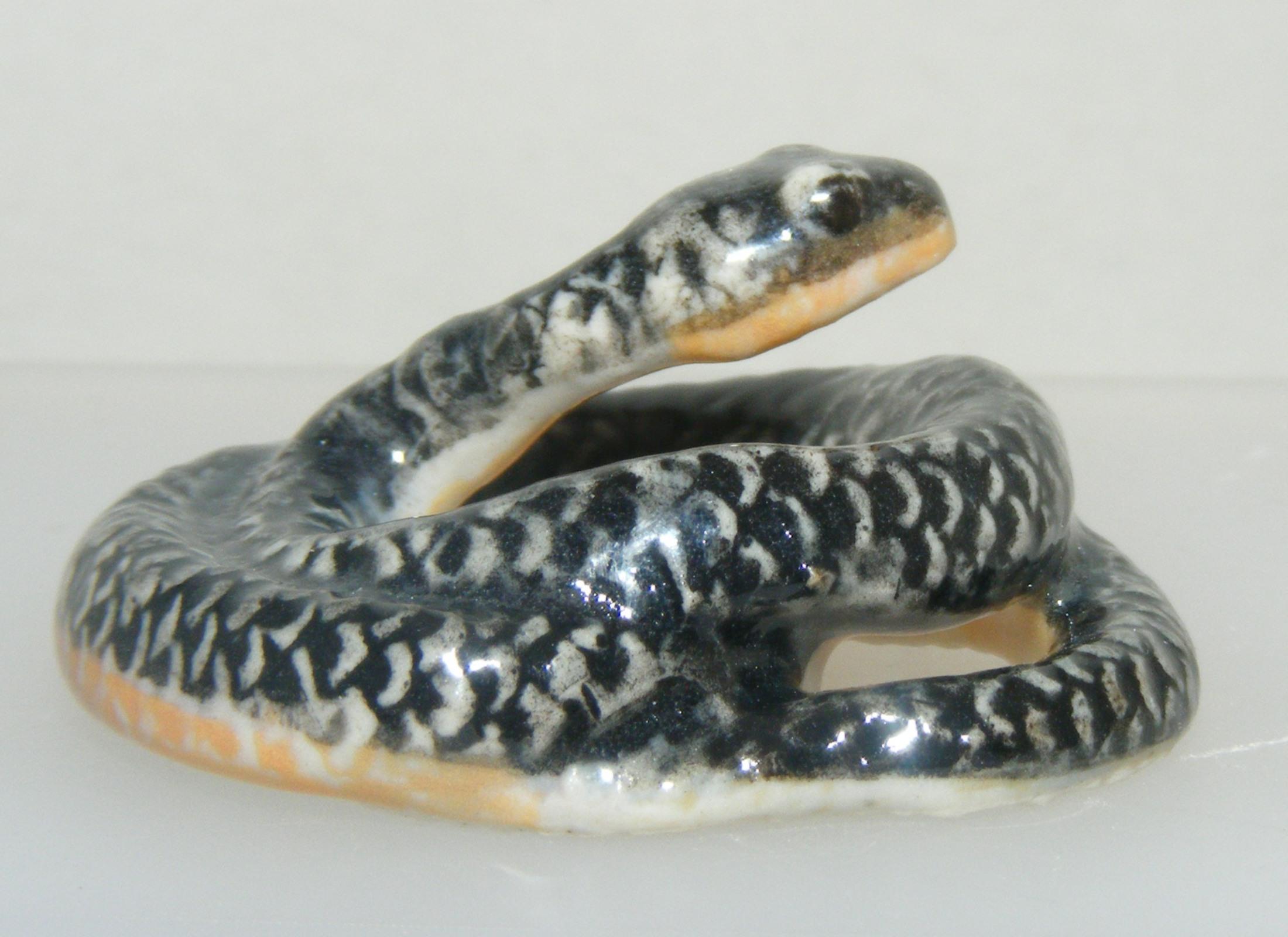 Klima Miniature Porcelain Animal Figure Grey Snake M223