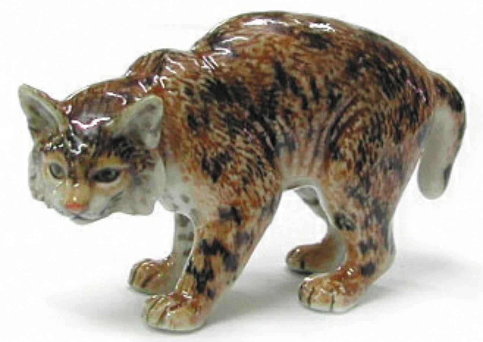 Northern Rose Miniature Porcelain Animal Figure Bobcat R245