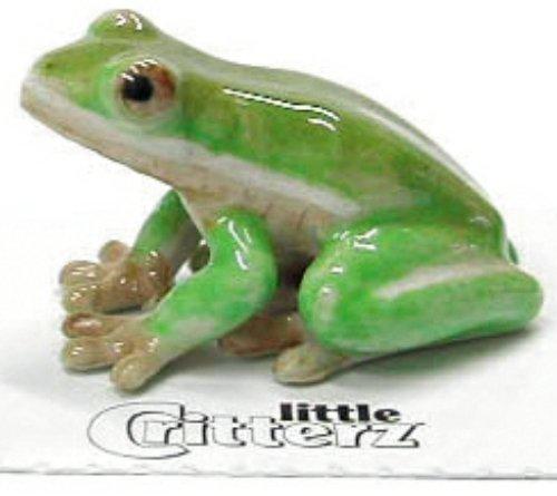 Little Critterz Miniature Porcelain Animal Figure Frog "Fully Rely on God" LC322 