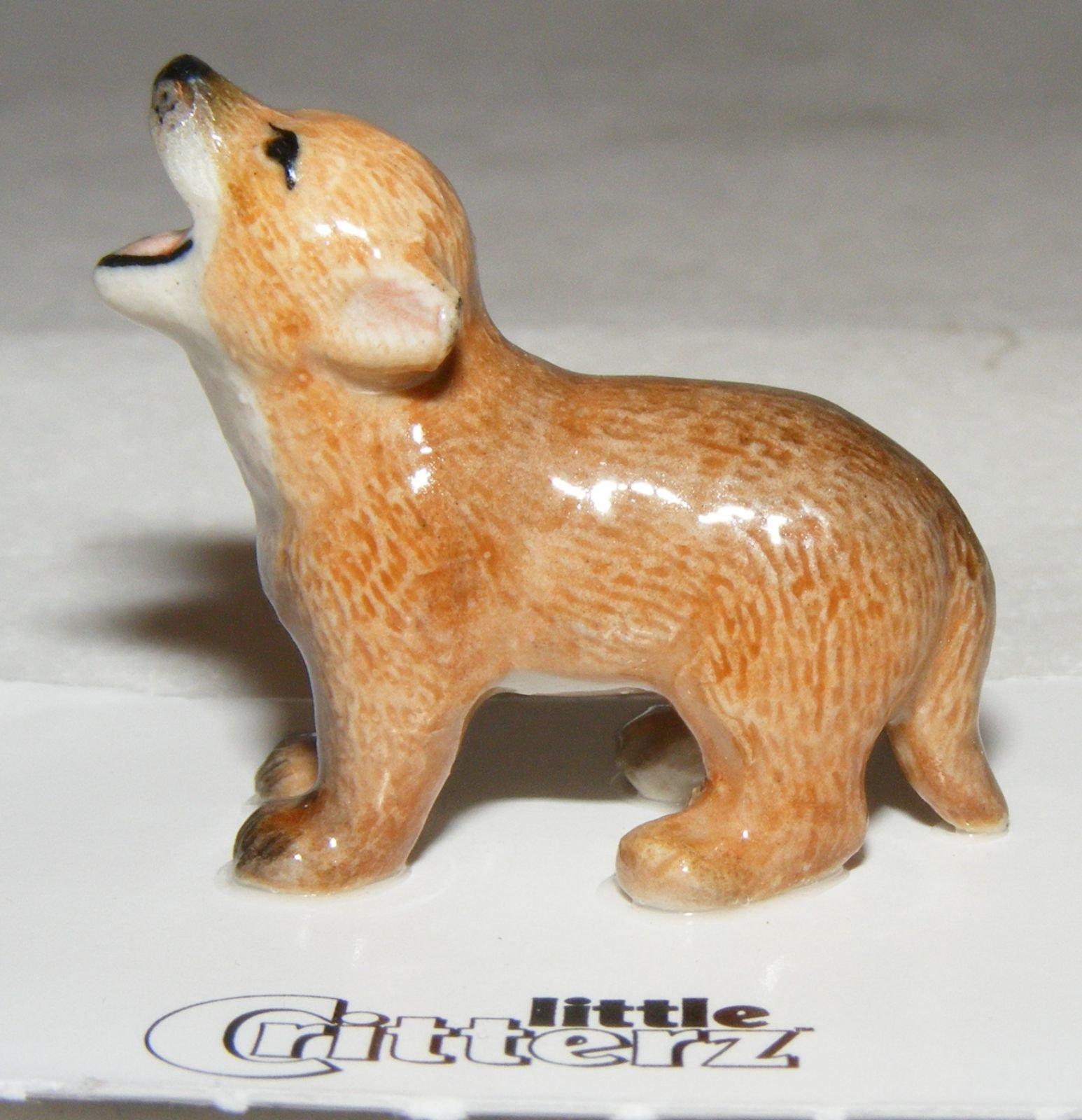 Little Critterz Miniature Porcelain Animal Figure Coyote Cub 