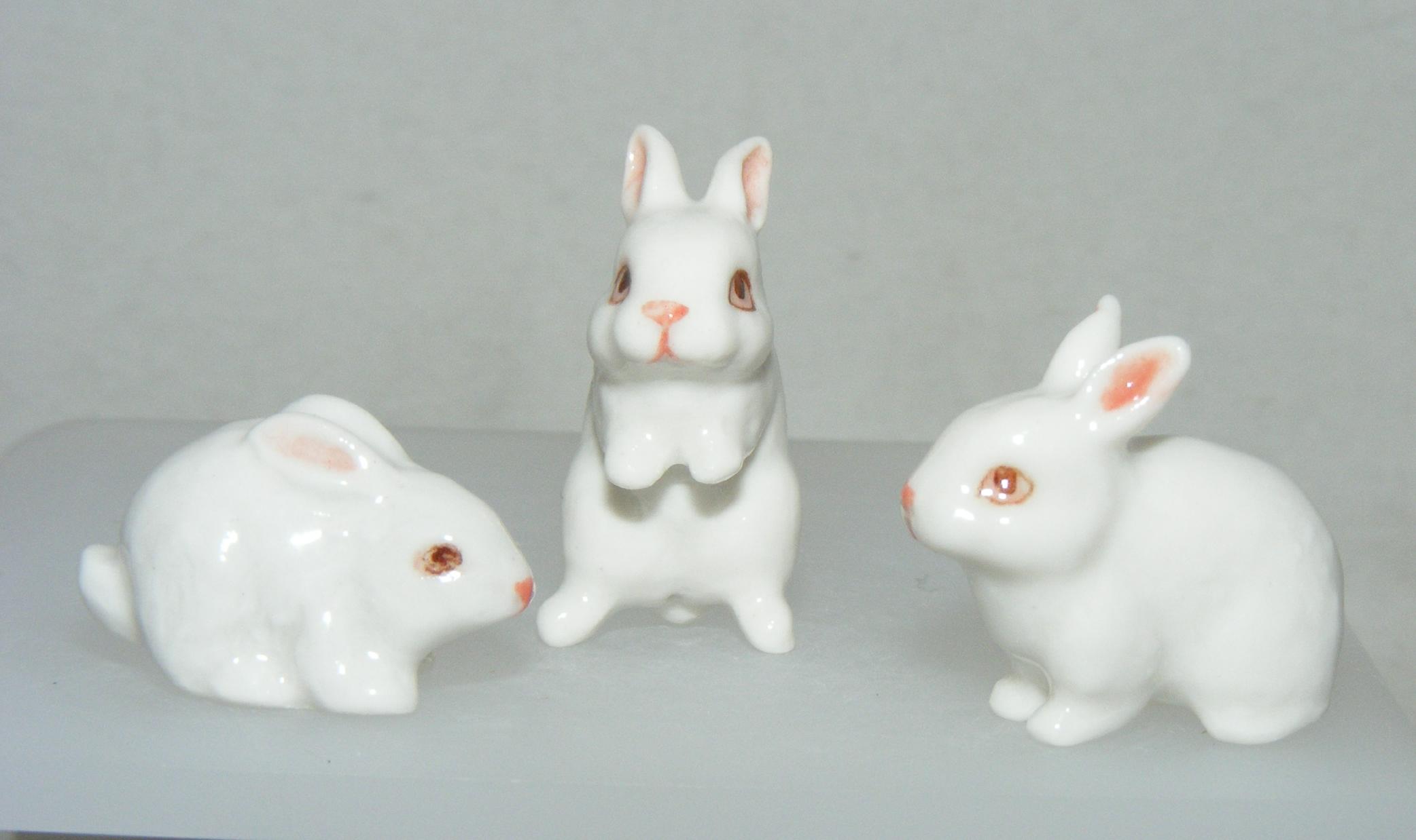 Klima Miniature Porcelain Animal Figures Fox and Cub K091 