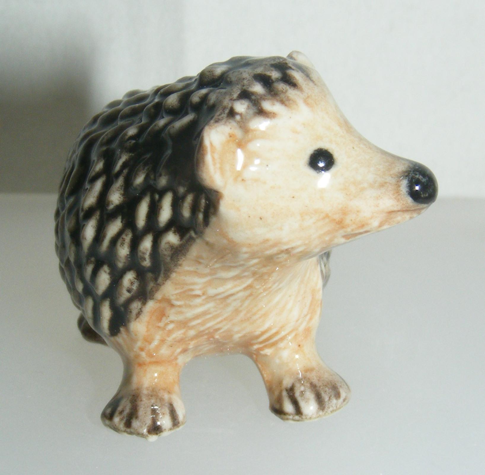 Klima Miniature Porcelain Animal Figure Hedgehog Head Left K889