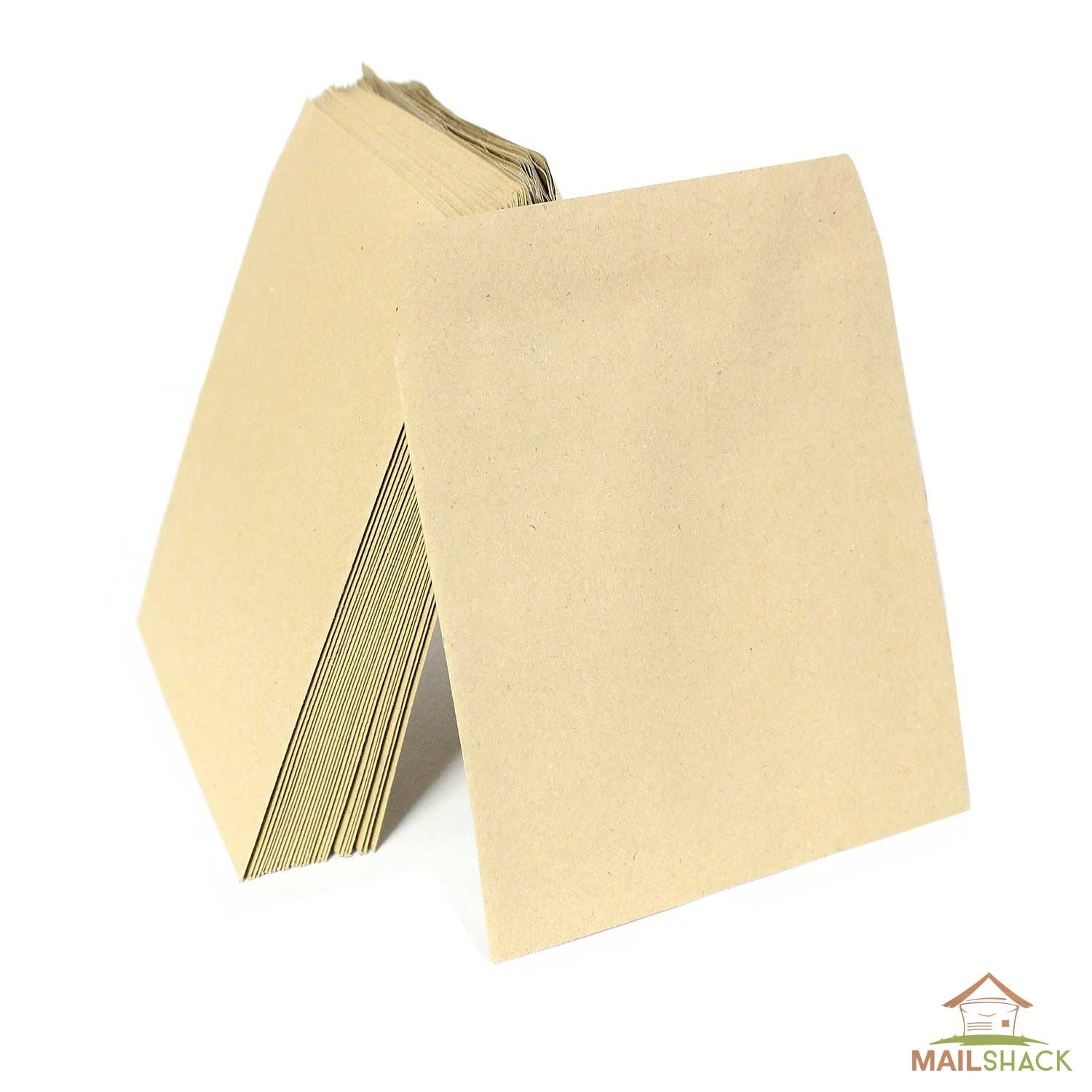 Small Plain Brown Manilla Wage Envelopes 102x108mm Self Sealing