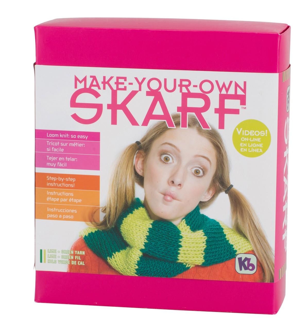 Knit Your Own Scarf Kit<P>Green