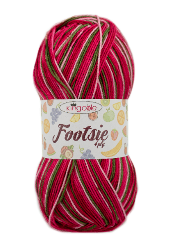 King Cole<P>Footsie 4 Ply 100g