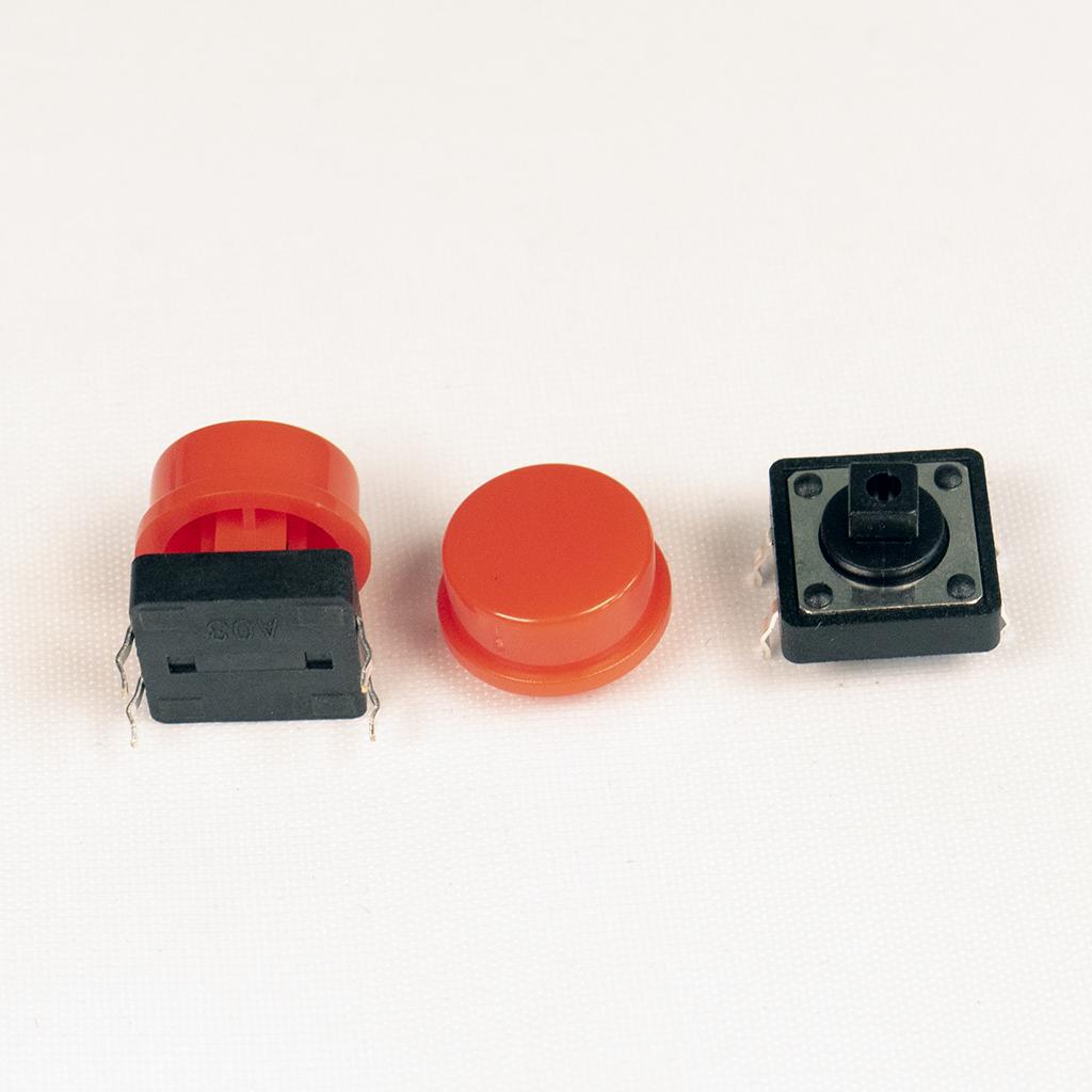Red switch button cap