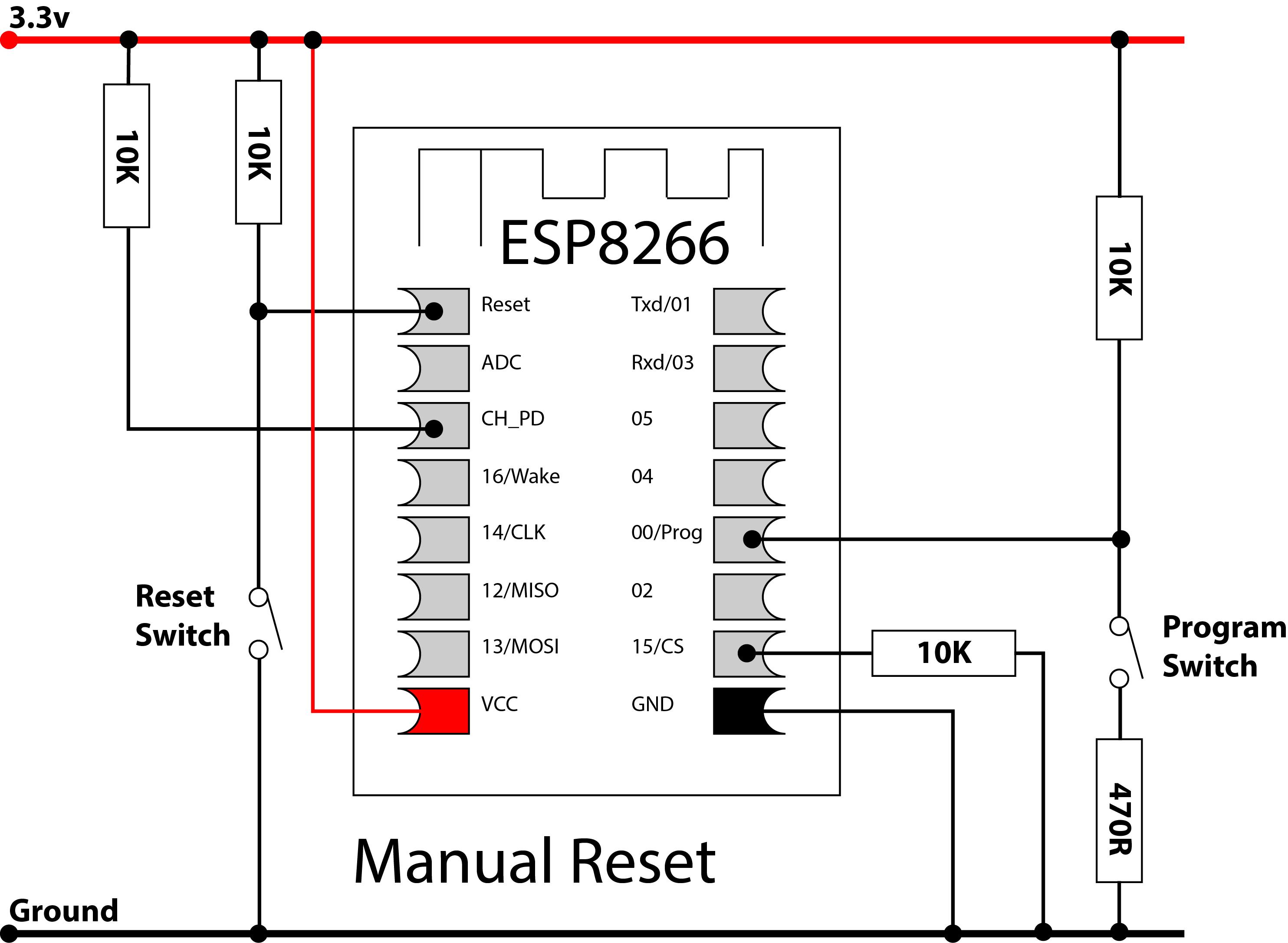 Esp8266 схема модуля