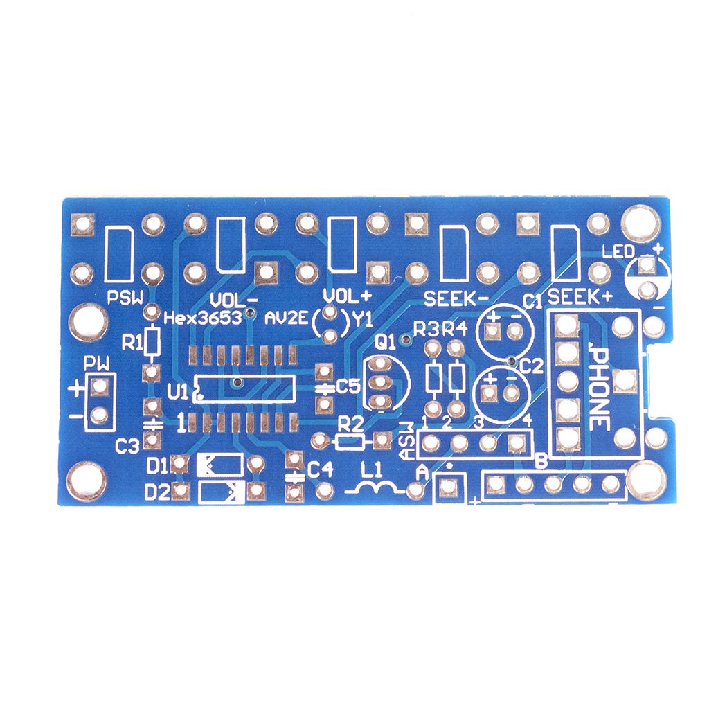 FM Radio kit pcb top view without chip