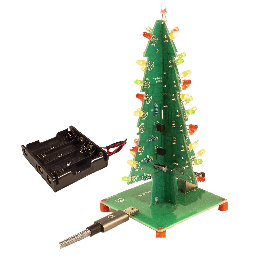 LED Christmas Tree Red Green Yellow