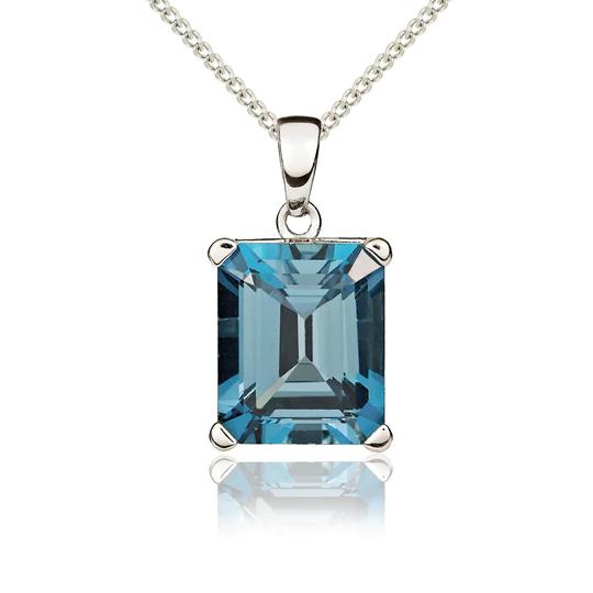 London Blue Topaz Oval Cut Solitaire Necklace – Amy Gambill Designs