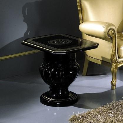 Coronation Rosa Lamp Table Black Gold, Versace Style Table Lamps
