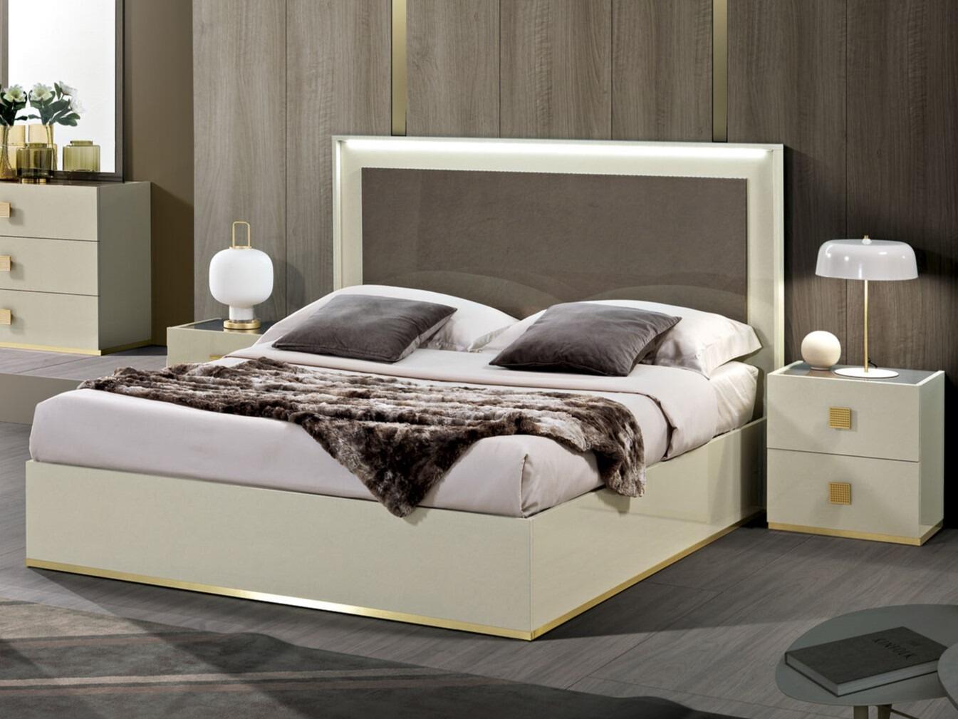 Bed frame shop dresser set