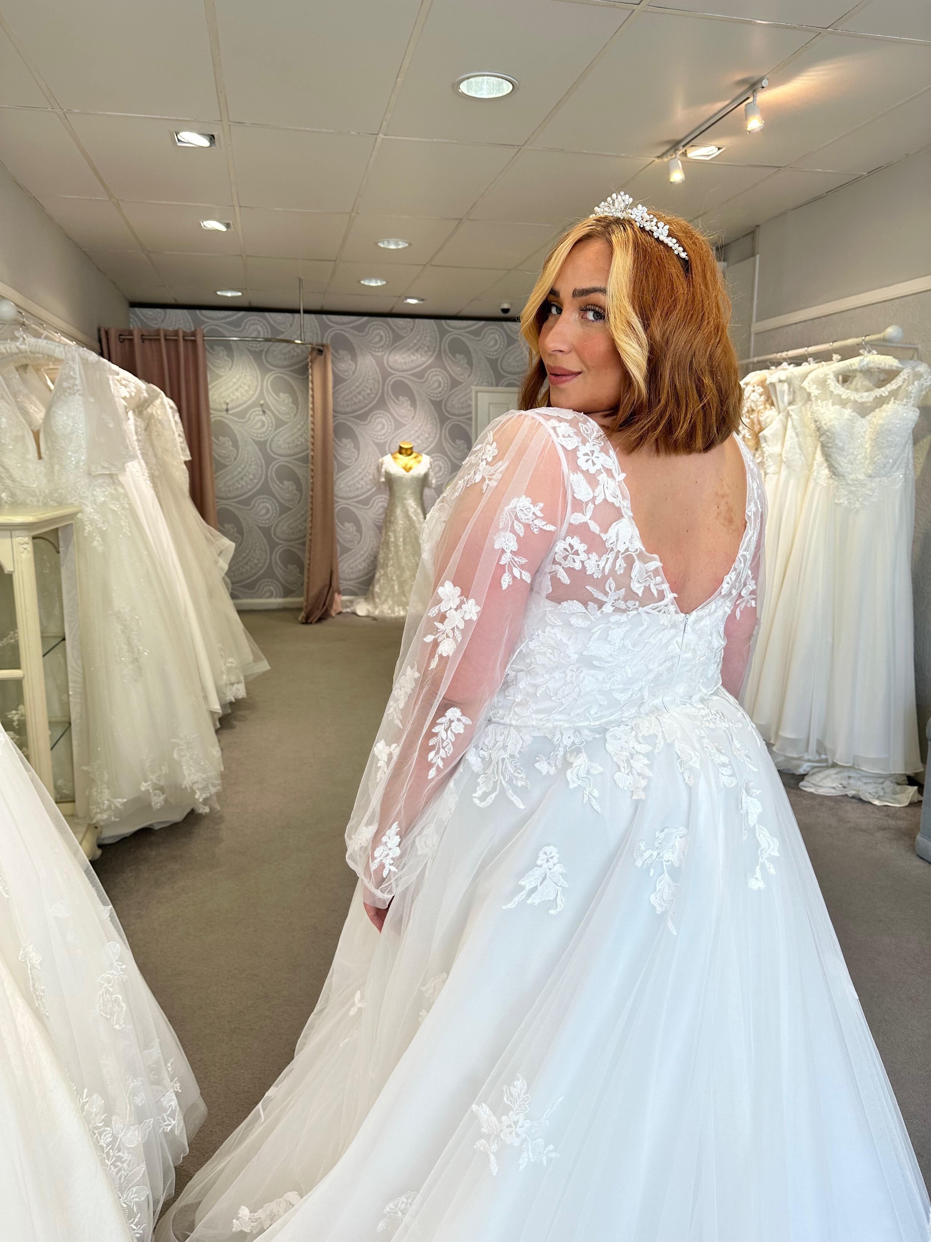 Long sleeve wedding dress