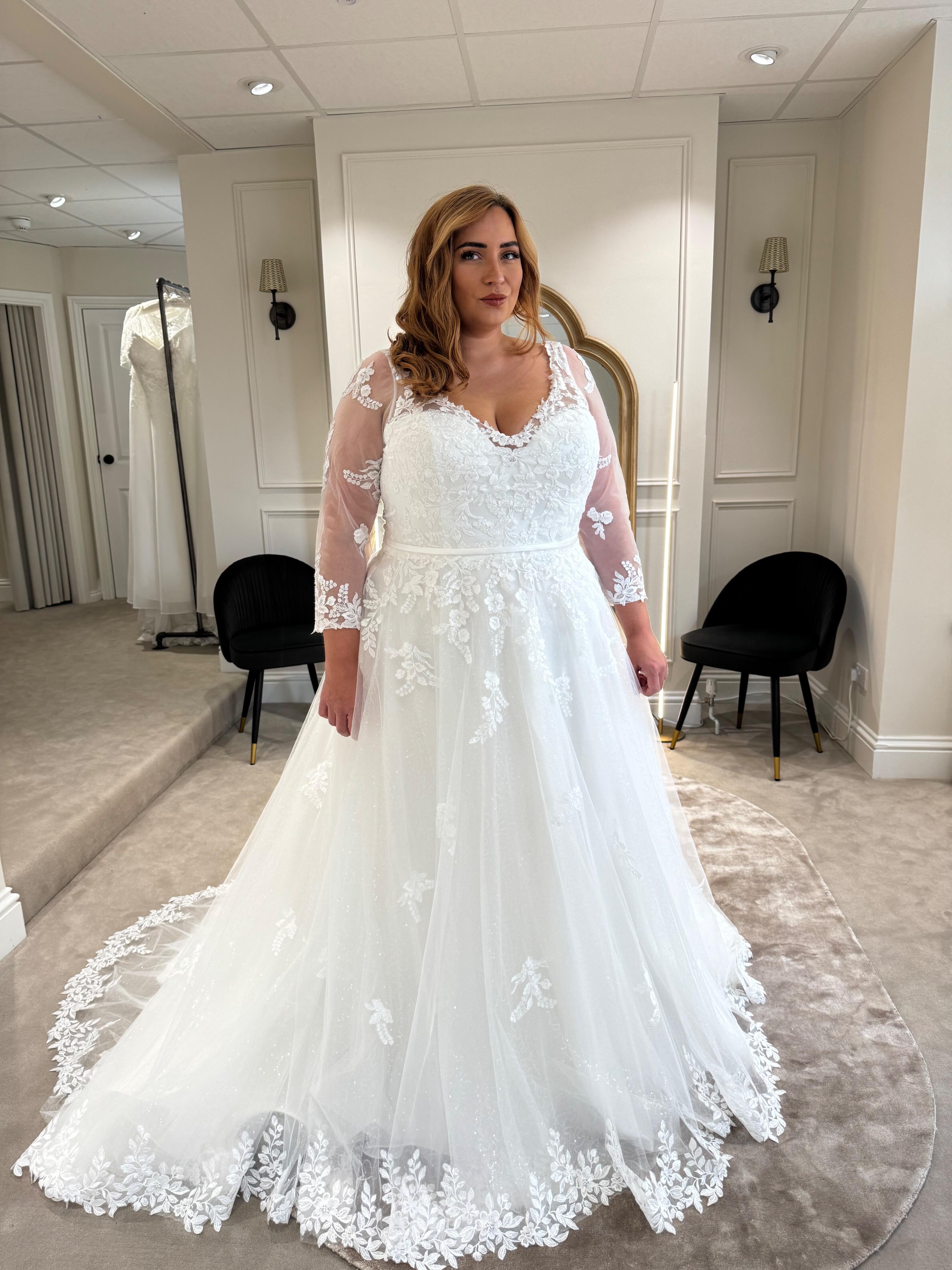 Long sleeve wedding dress