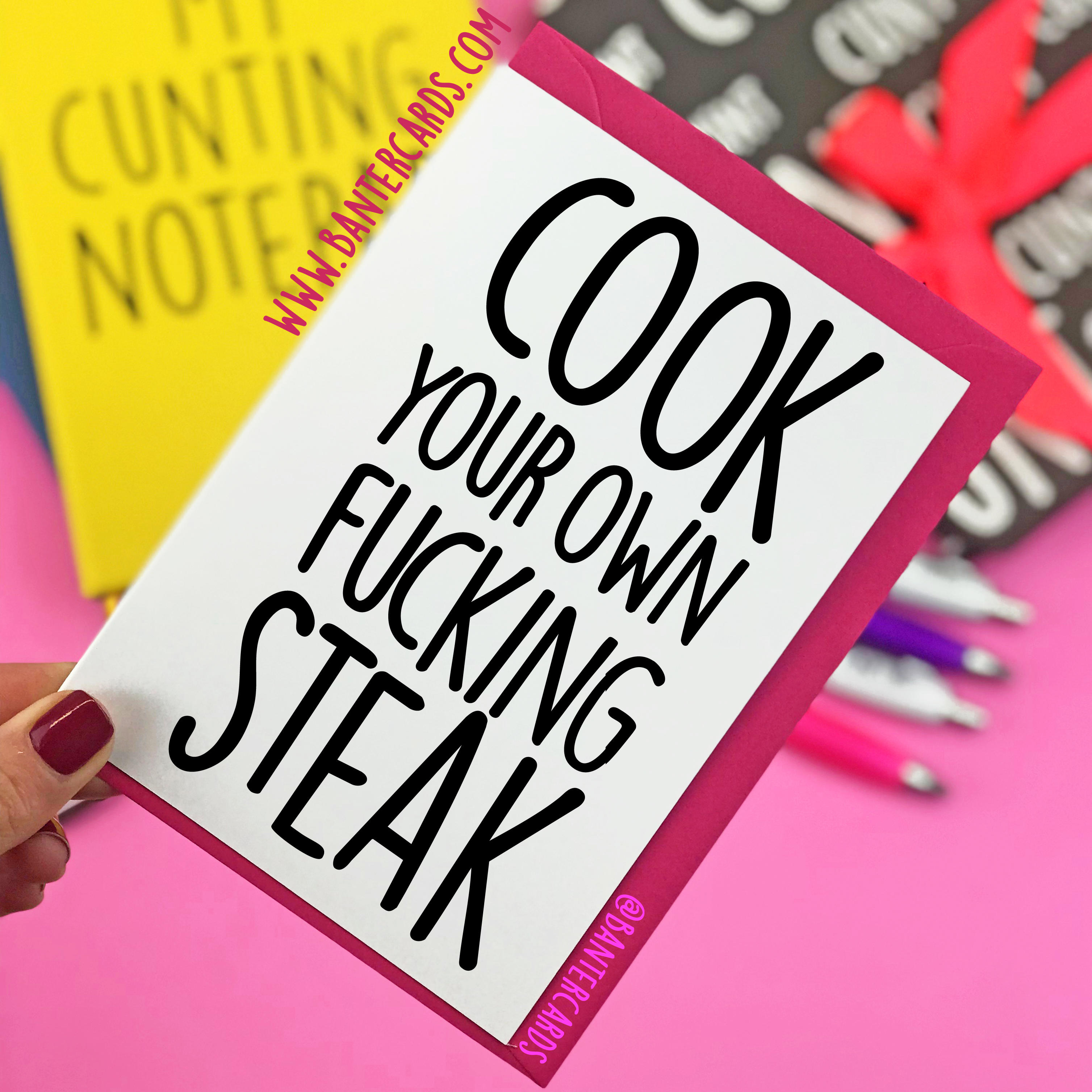 Steak And Blow Day Cards Steak And Bj Day Funny Cards Banter Cards