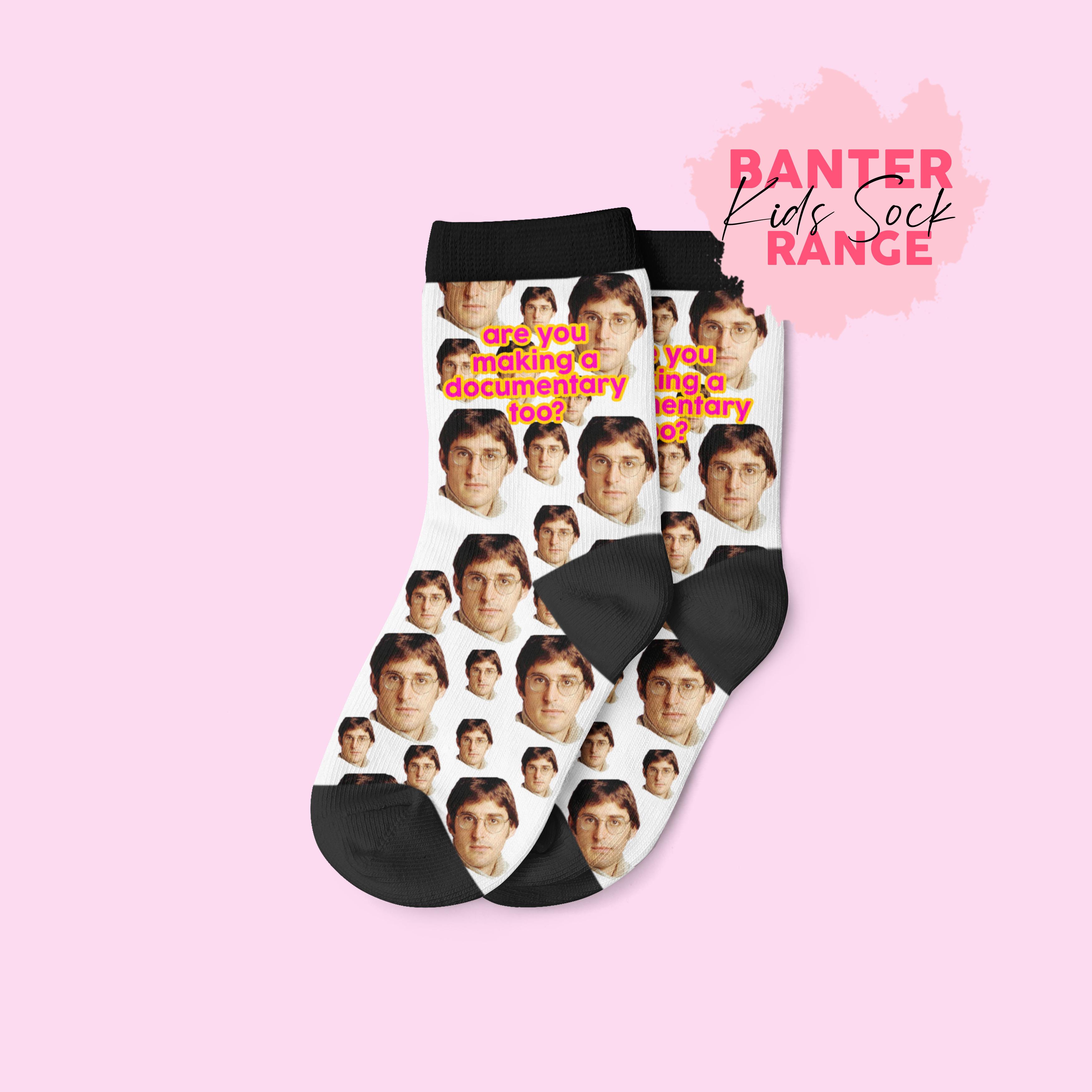 Louis Theroux Quote Socks Funny Anniversary Socks Rude 