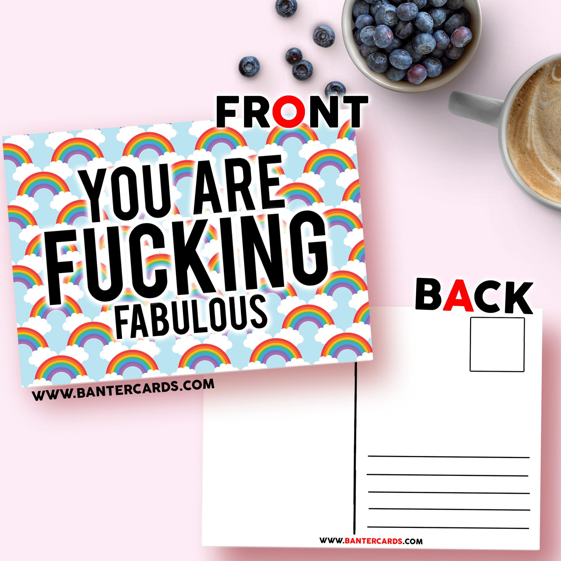 You Are Fucking Fabulous A6 Postcard