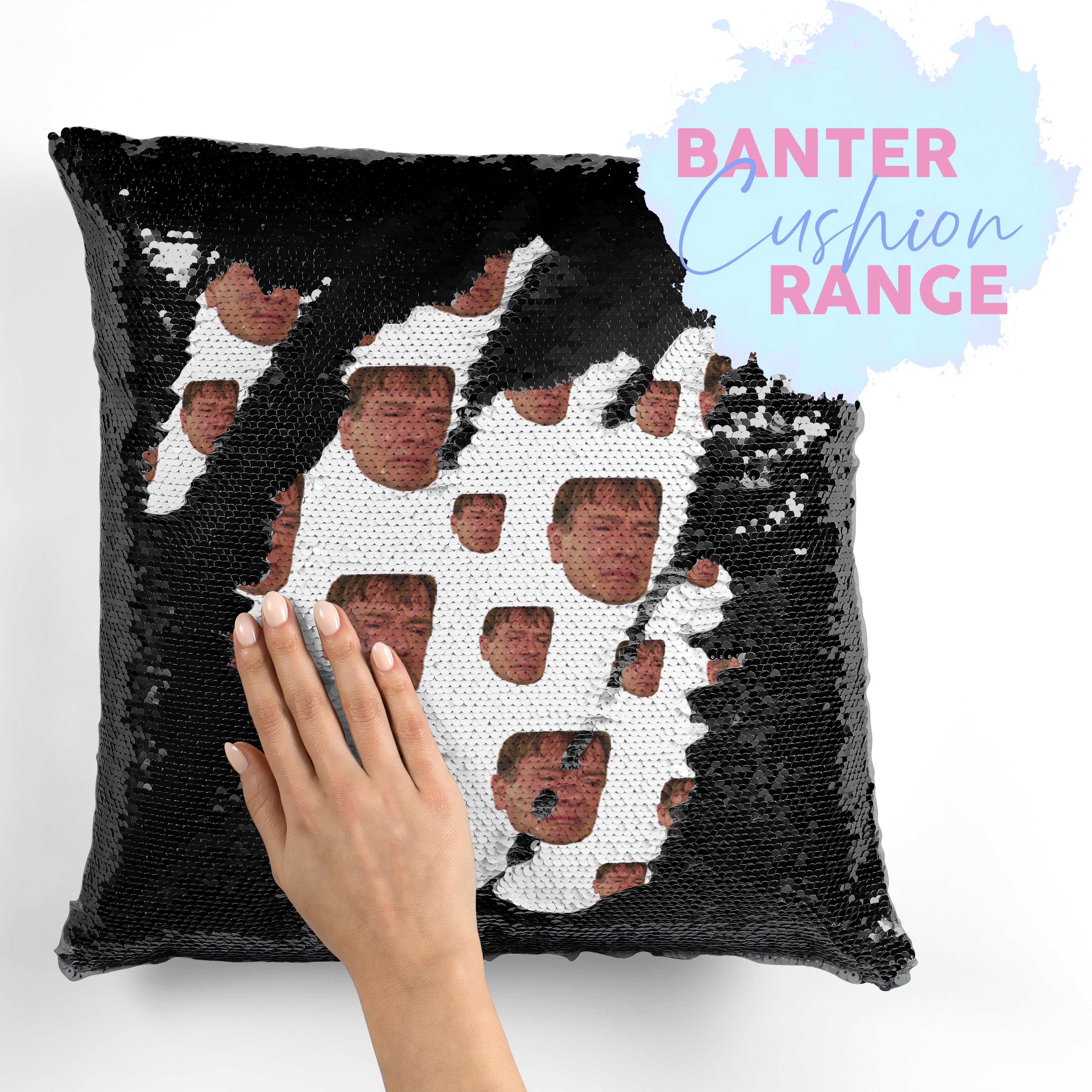 Double sided shop sequin pillow