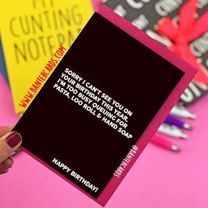 Happy Self Isolating Birthday Funny Birthday Card