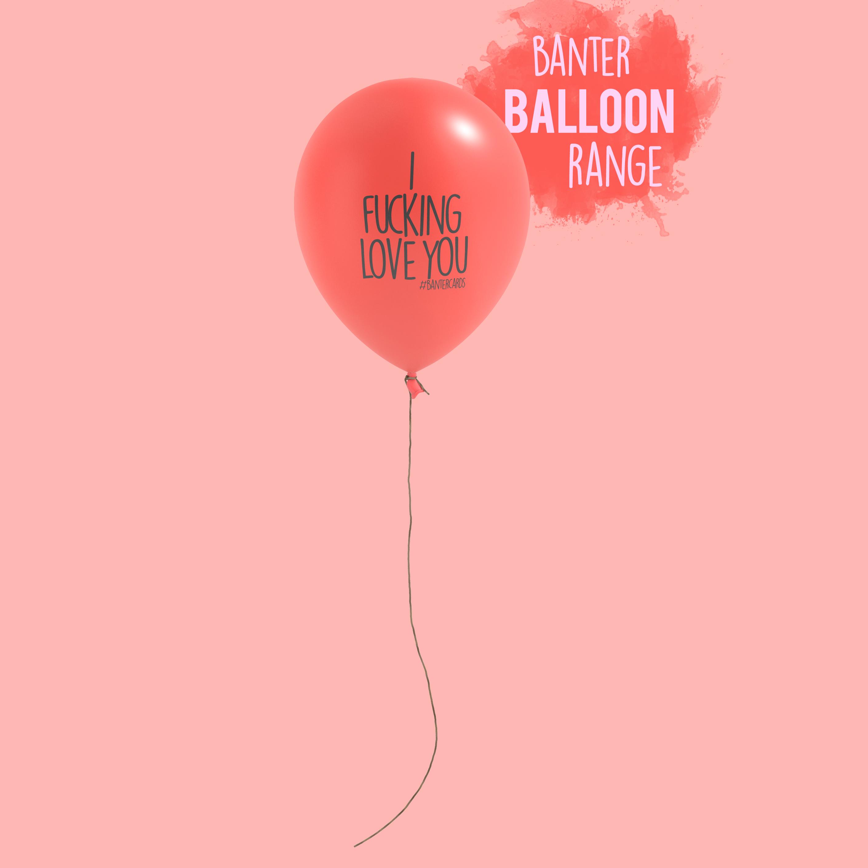 i love you balloons - banter cards
