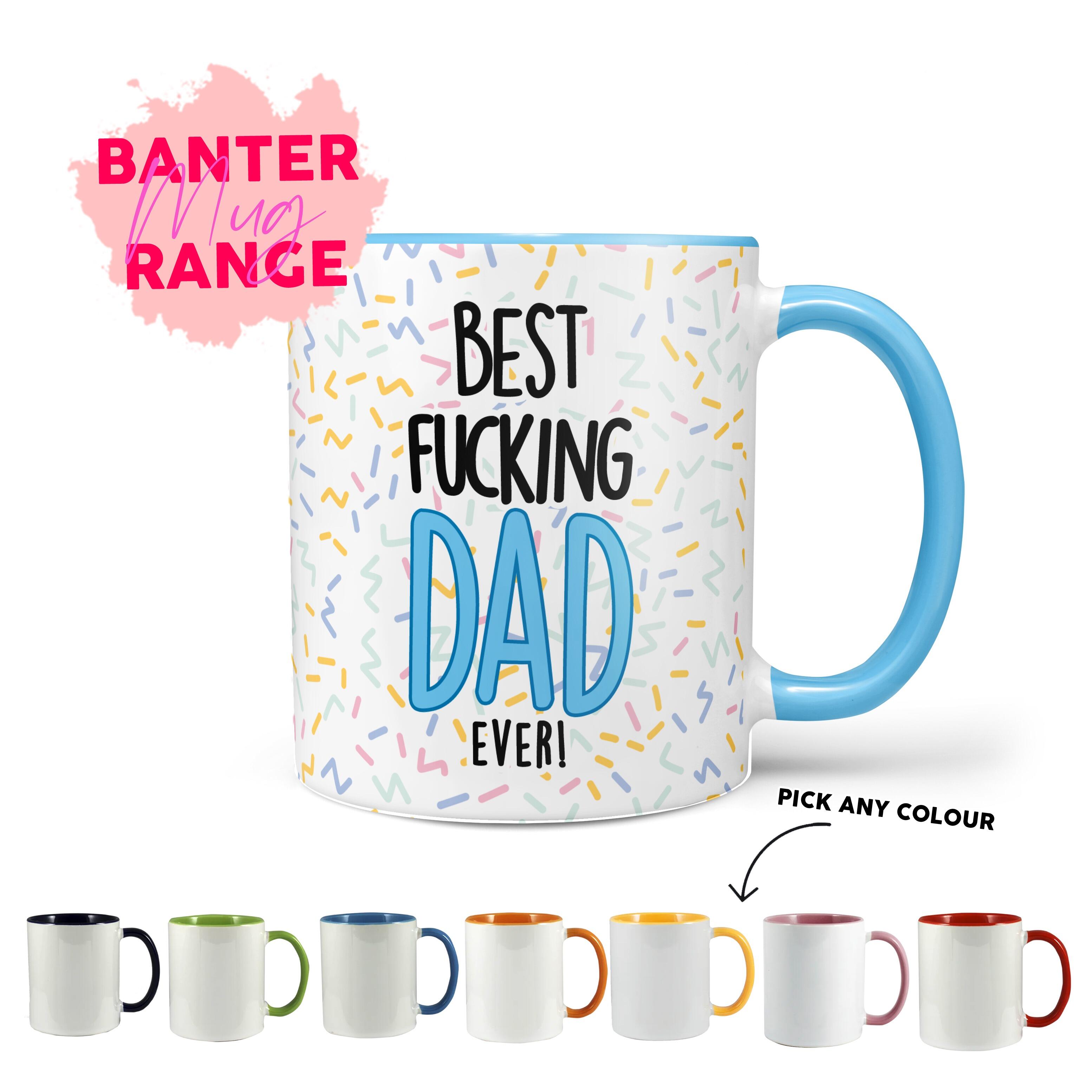 Best fucking Dad custom coffee tumbler, funny dad gifts, father's