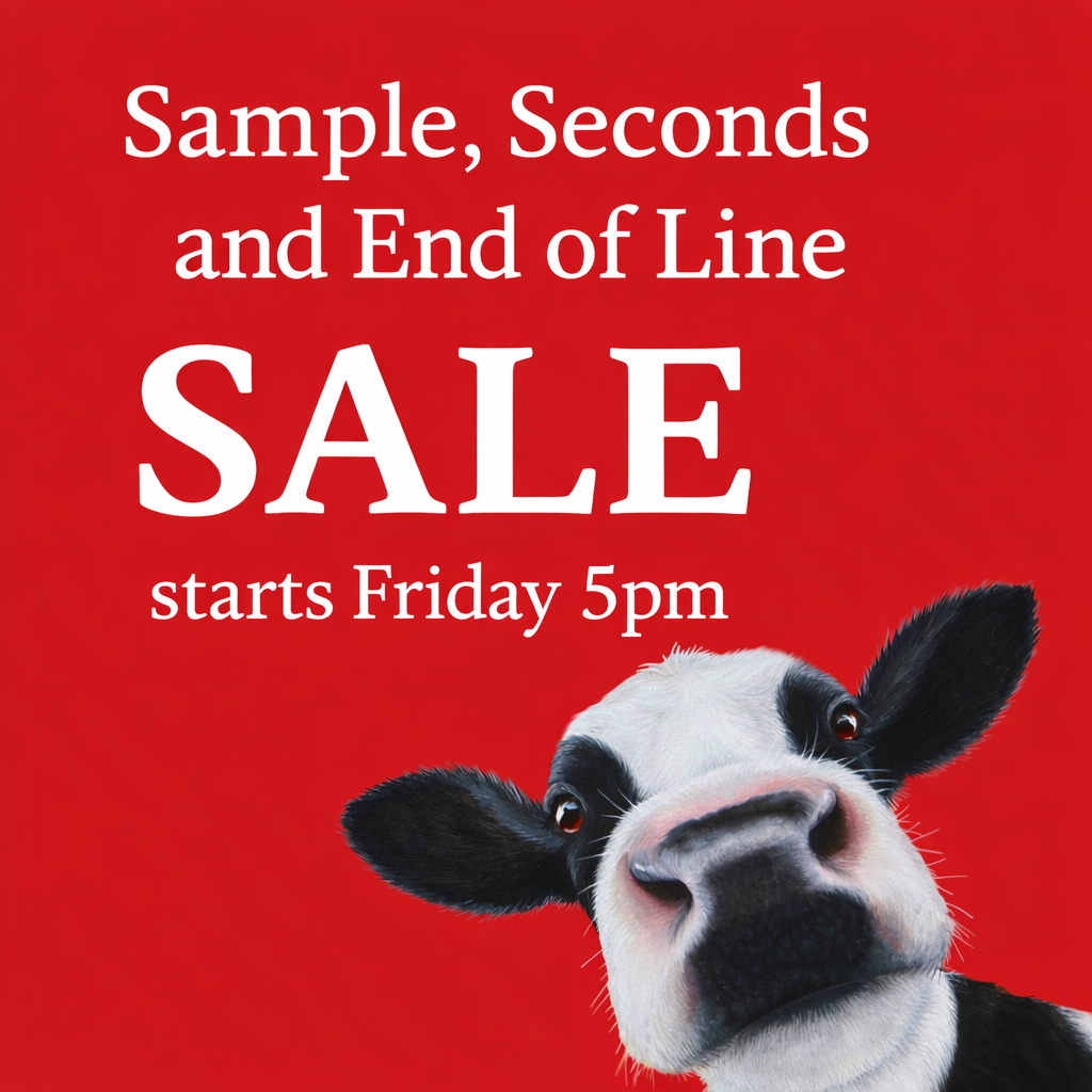 Sample, seconds and End of Line Sale is here!!