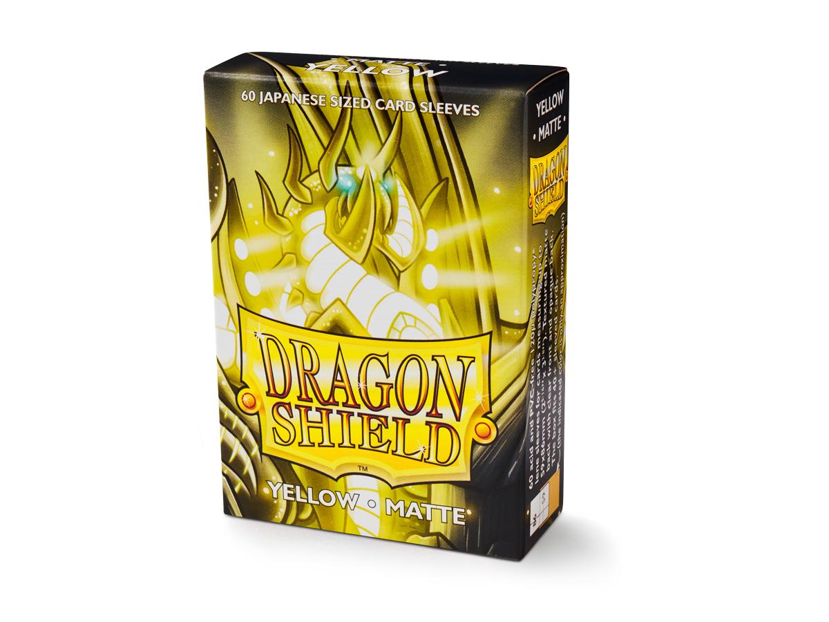 DragonShield Japanese Sized Yellow Matte Sleeves - Gifts for Geeks Leicester
