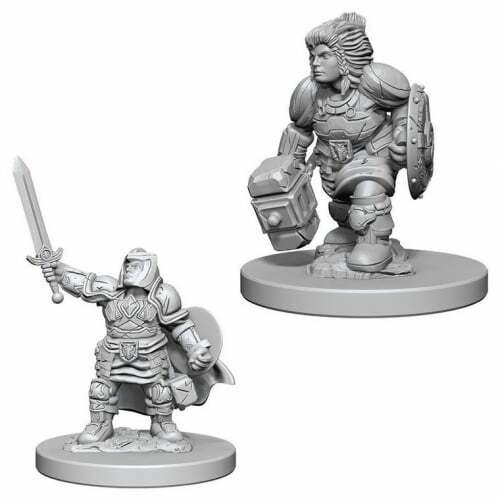 D&D Nolzur's Marvelous Unpainted Miniatures : Dwarf Female Paladin (Wave 3) thumbnail