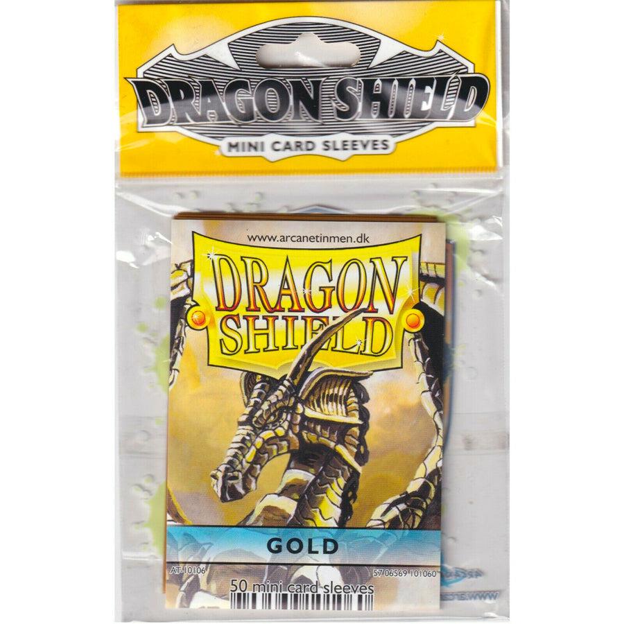 Dragon Shield Mini Gold Sleeves (50) - Gifts for Geeks Leicester