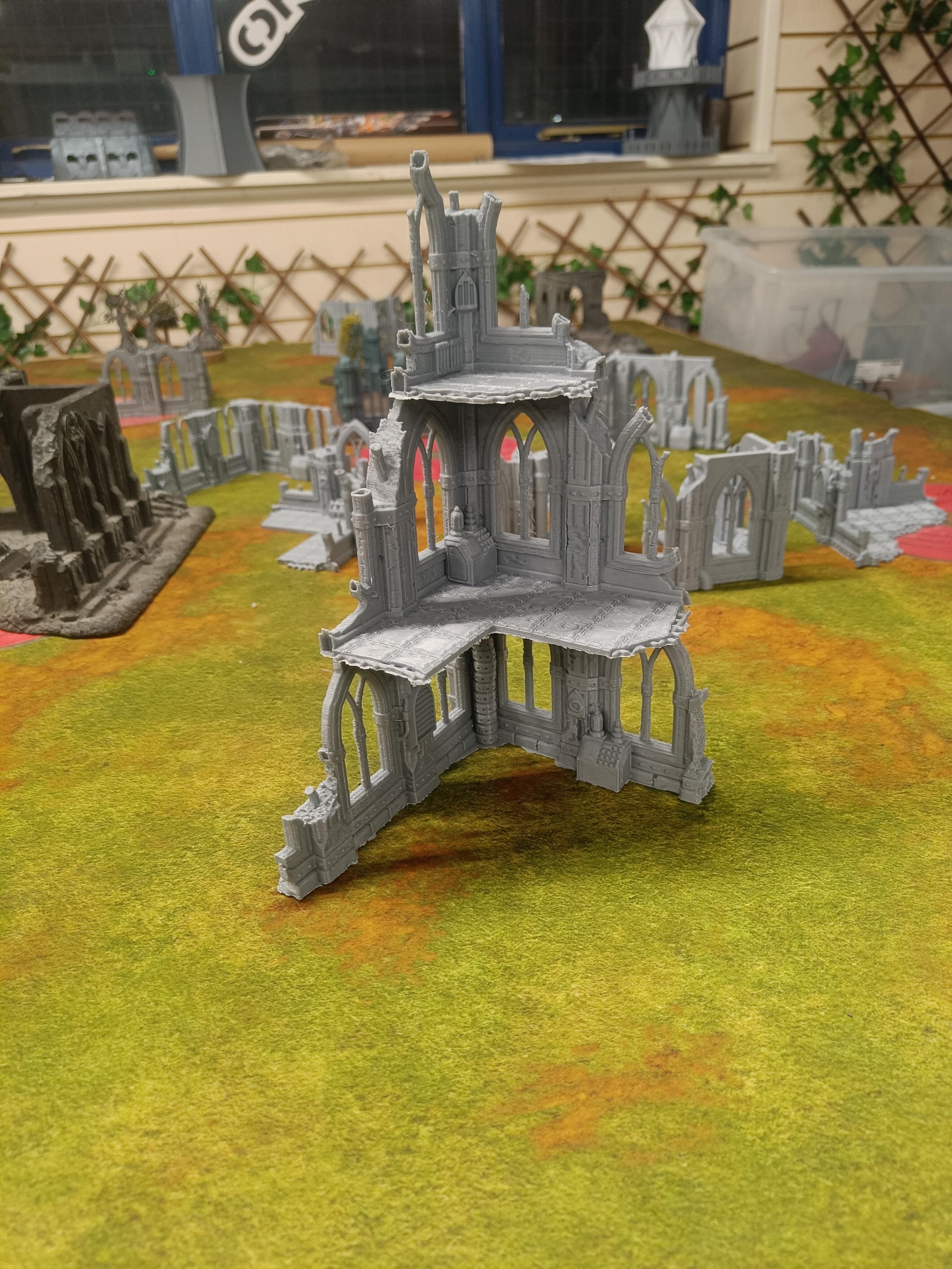 Domina Ferrum Sci-Fi Gothic Ruined Building 1 - Gifts for Geeks Leicester