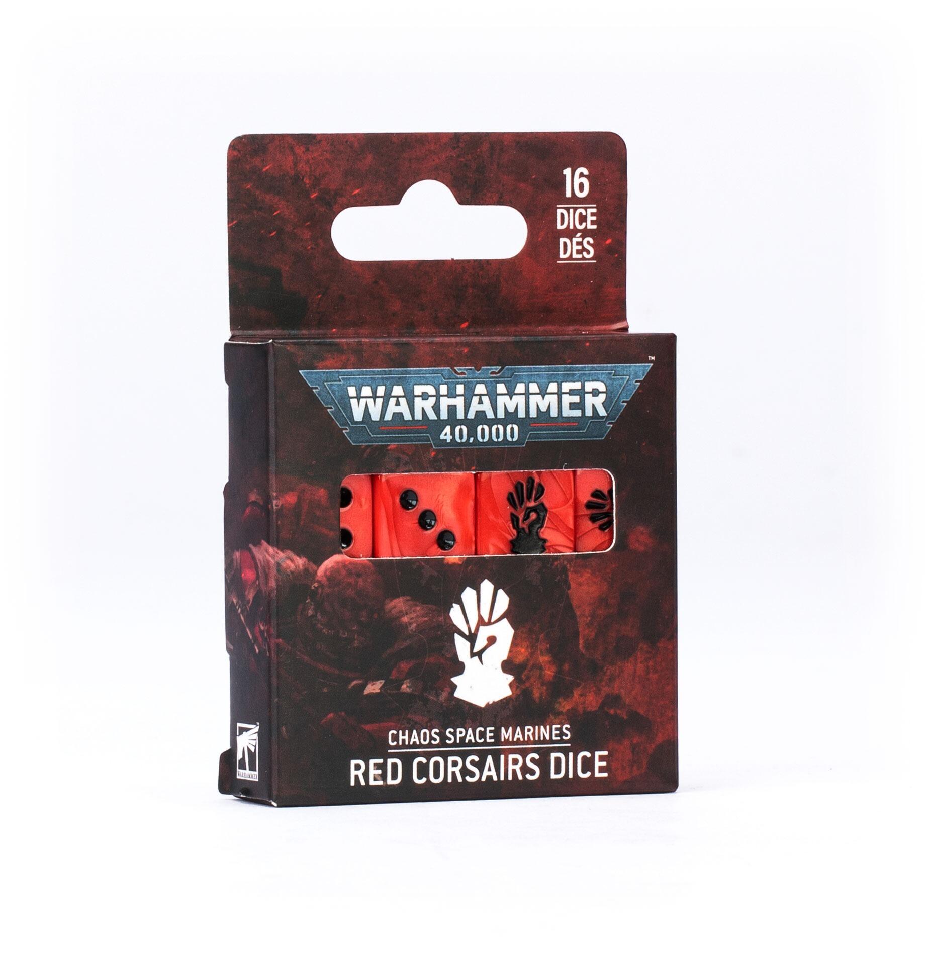 CHAOS SPACE MARINES: RED CORSAIRS DICE - Gifts for Geeks Leicester