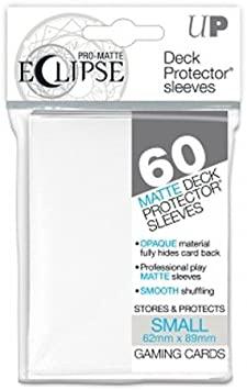 PRO-MATTE ECLIPSE ROYAL WHITE SMALL SLEEVES (60) JAPANESE SIZE - Gifts for Geeks Leicester