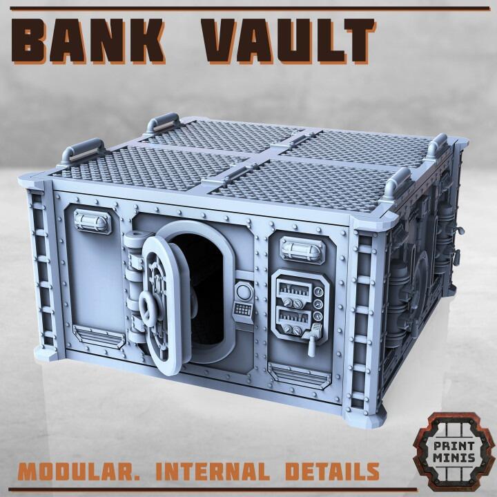 Bank Vault Terrain - Sci-fi  Steampunk / Modern Era thumbnail