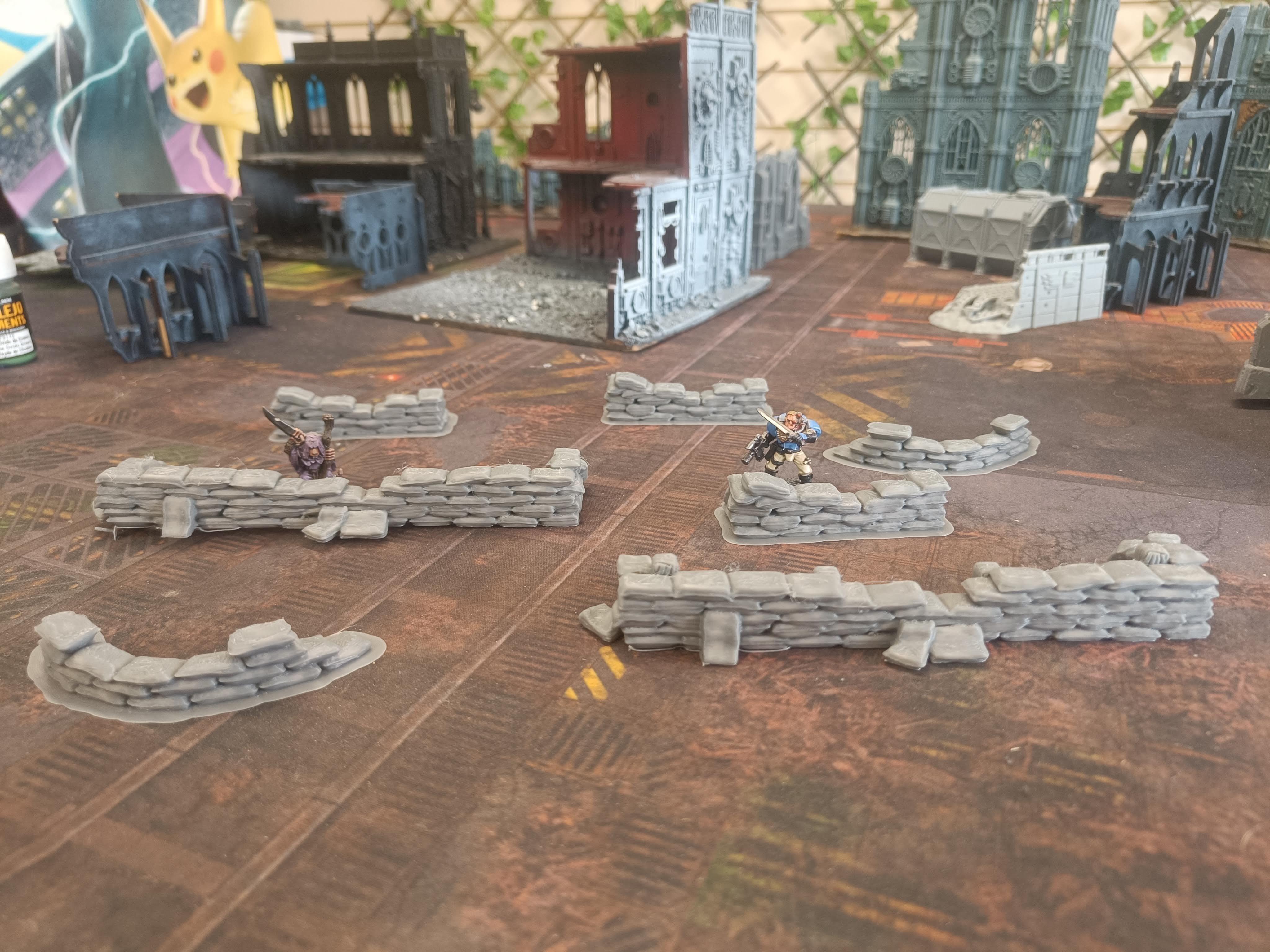 Sandbags Defense Lines Sci-fi, Fantasy or Medieval Scenery - Gifts for Geeks Leicester