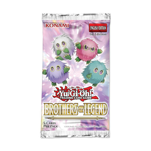 Yu-Gi-Oh! Sealed Booster PACK Brothers of Legend (1st Edition) - Gifts for Geeks Leicester