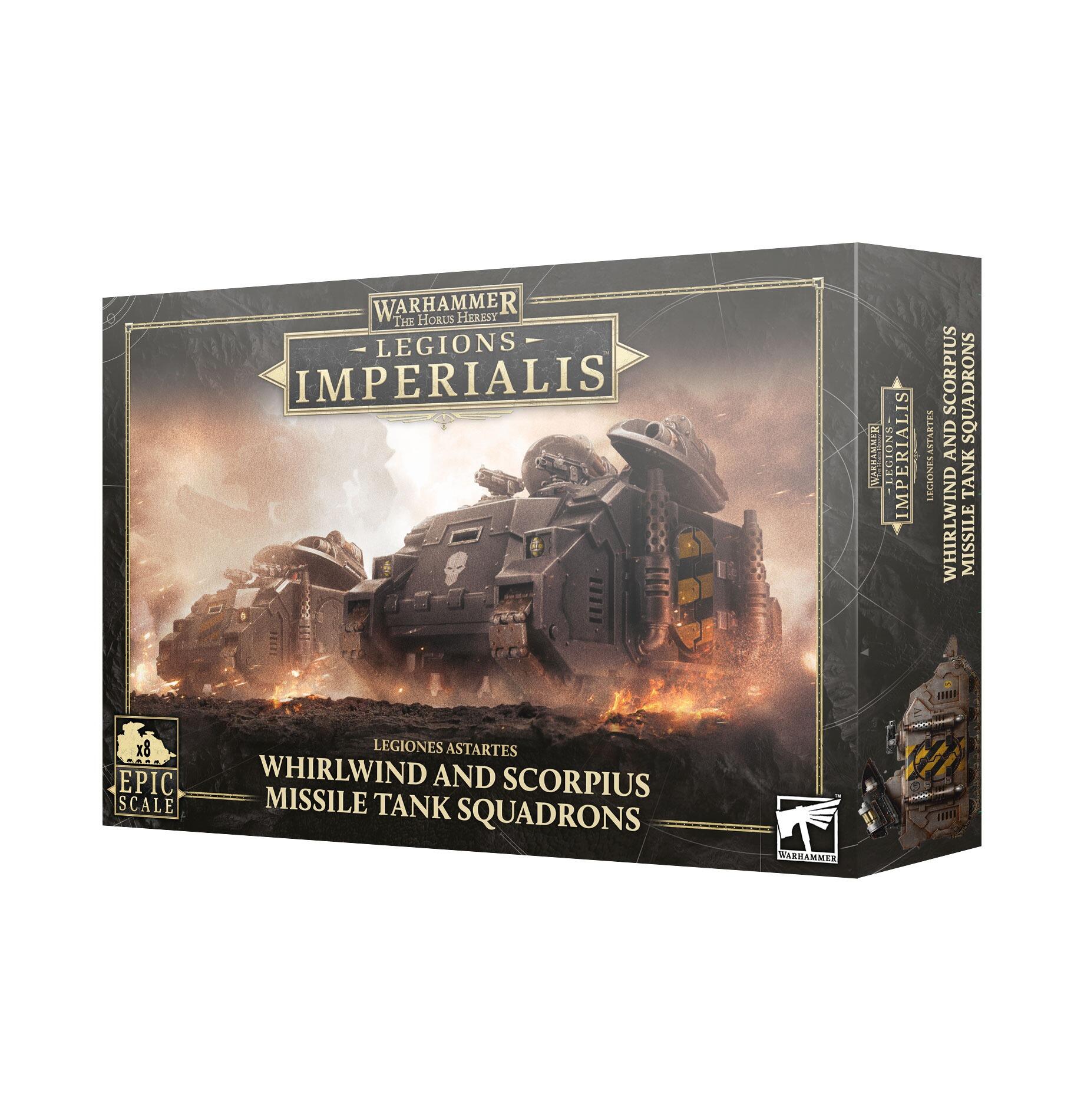 LEGIONS IMPERIALIS: WHIRLWIND SCORPIUS MISSILE TANK  SQUADRON - Gifts for Geeks Leicester