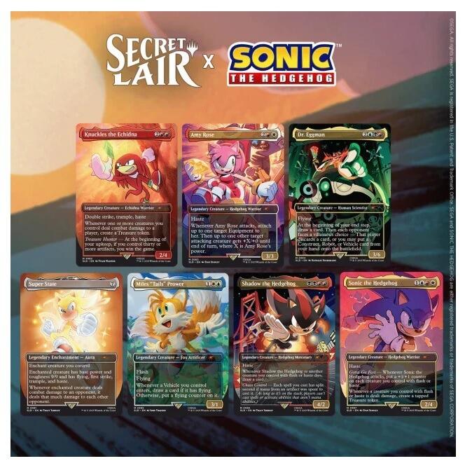 Secret Lair - Sonic The Hedgehog Friends and Foes (Non-Foil) - Gifts for Geeks Leicester