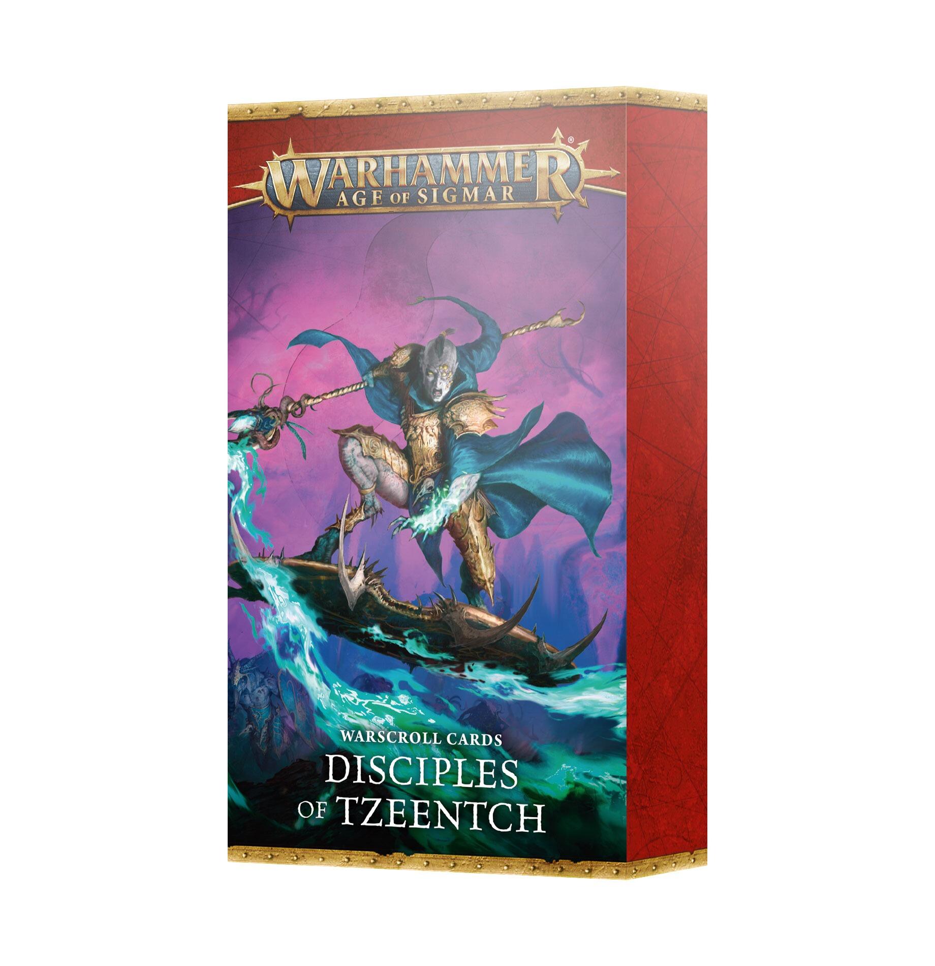 WARSCROLL CARDS: DISCIPLES  TZEENTCH ENG - Gifts for Geeks Leicester