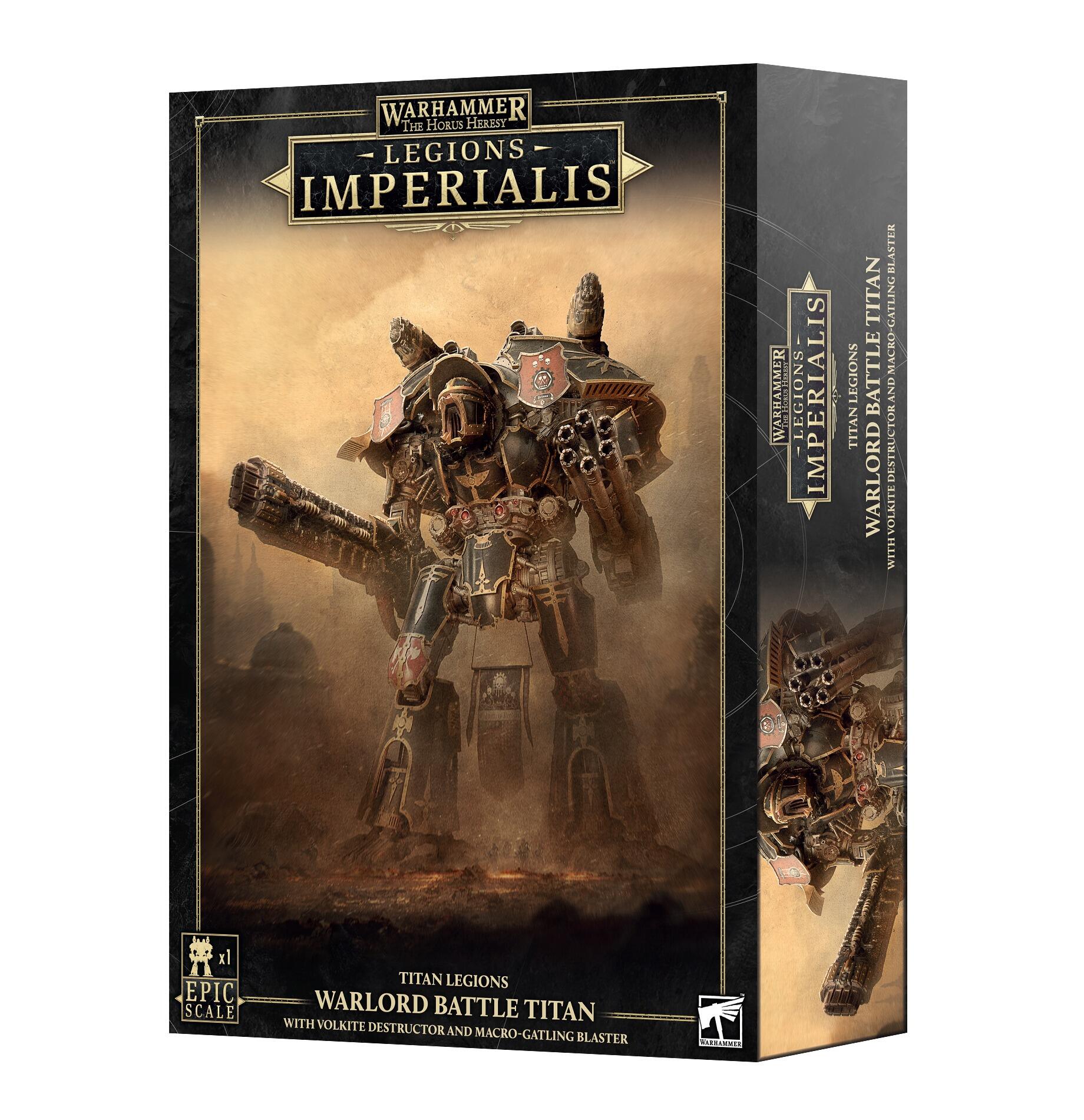 LEGIONS IMPERIALIS WARLORD TITAN WITH VOLKITE AND MACRO GATLING BLASTER - Gifts for Geeks Leicester