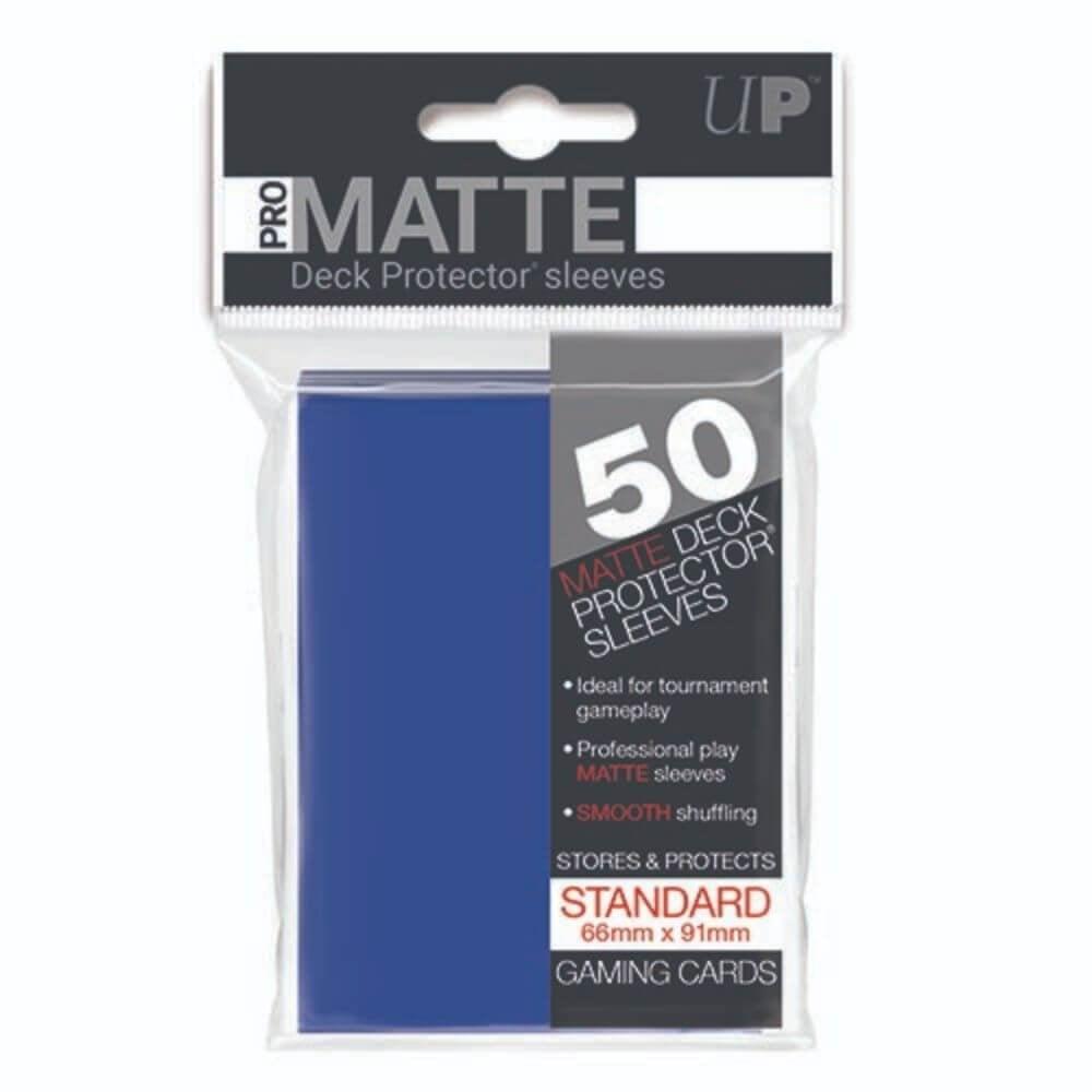 Ultra Pro Pack of 50 Standard Sized Sleeves: Blue - Gifts for Geeks Leicester