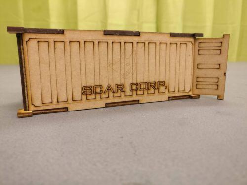 3 x Scar CORP MDF Shipping Containers thumbnail