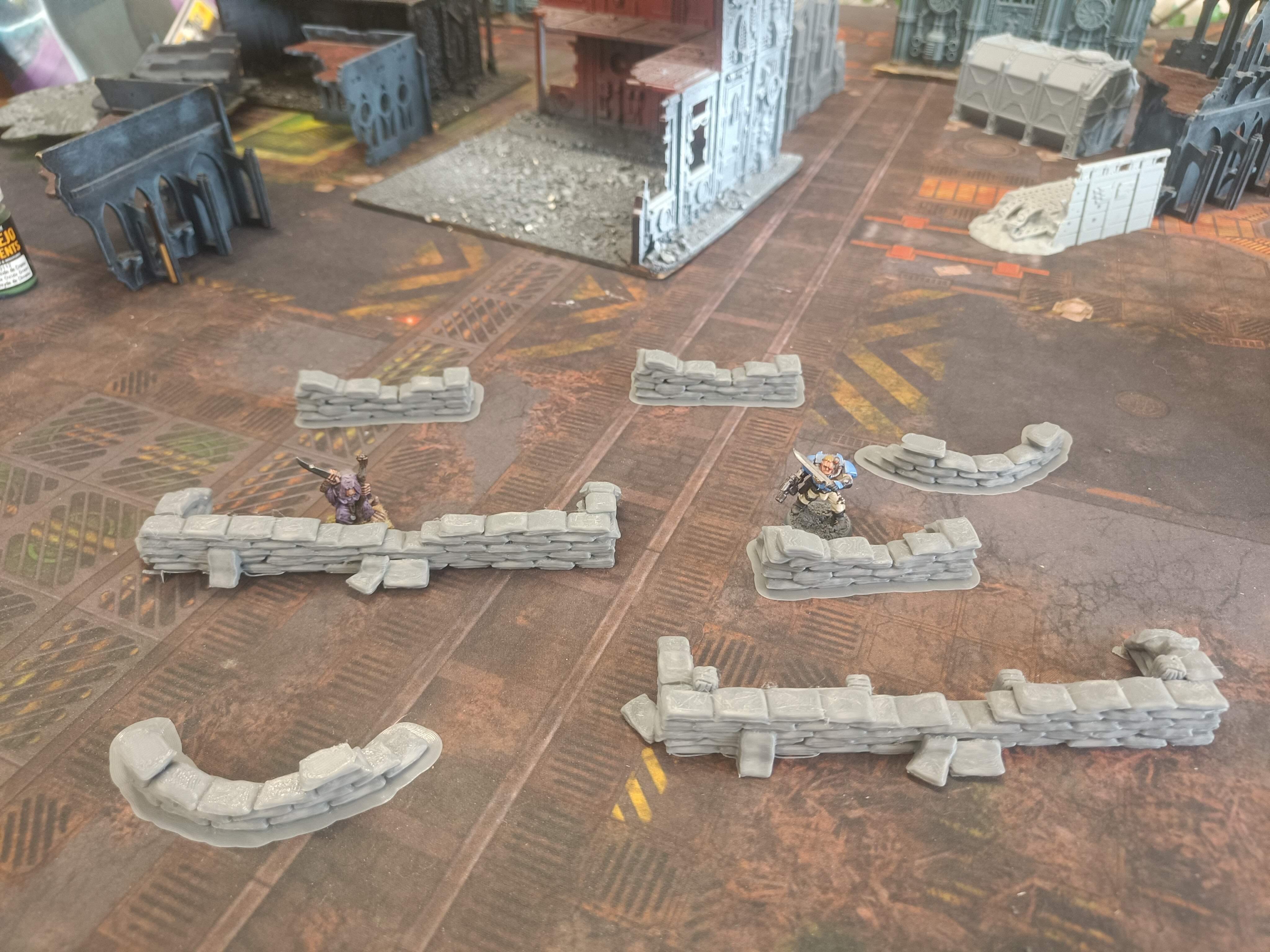 Sandbags Defense Lines Sci-fi, Fantasy or Medieval Scenery thumbnail