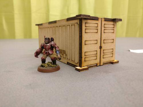 3 x Scar CORP MDF Shipping Containers - Gifts for Geeks Leicester