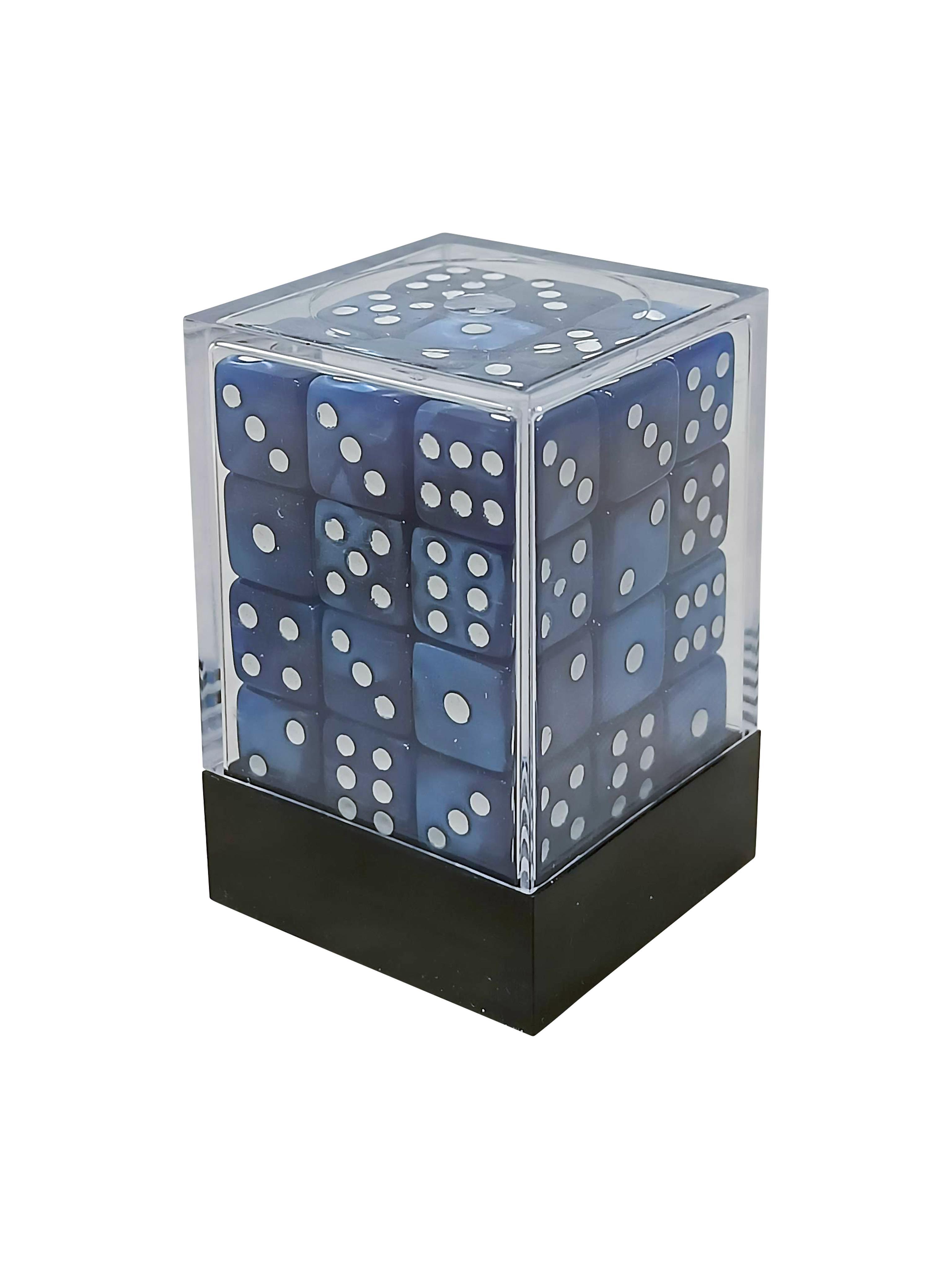 36 x 12MM d6 Light Blue Pearl Dice Set - Gifts for Geeks Leicester