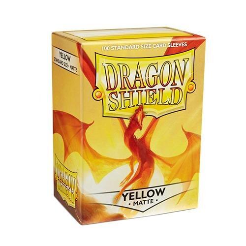 Dragon Shield Sleeves Matte Yellow (100) - Gifts for Geeks Leicester