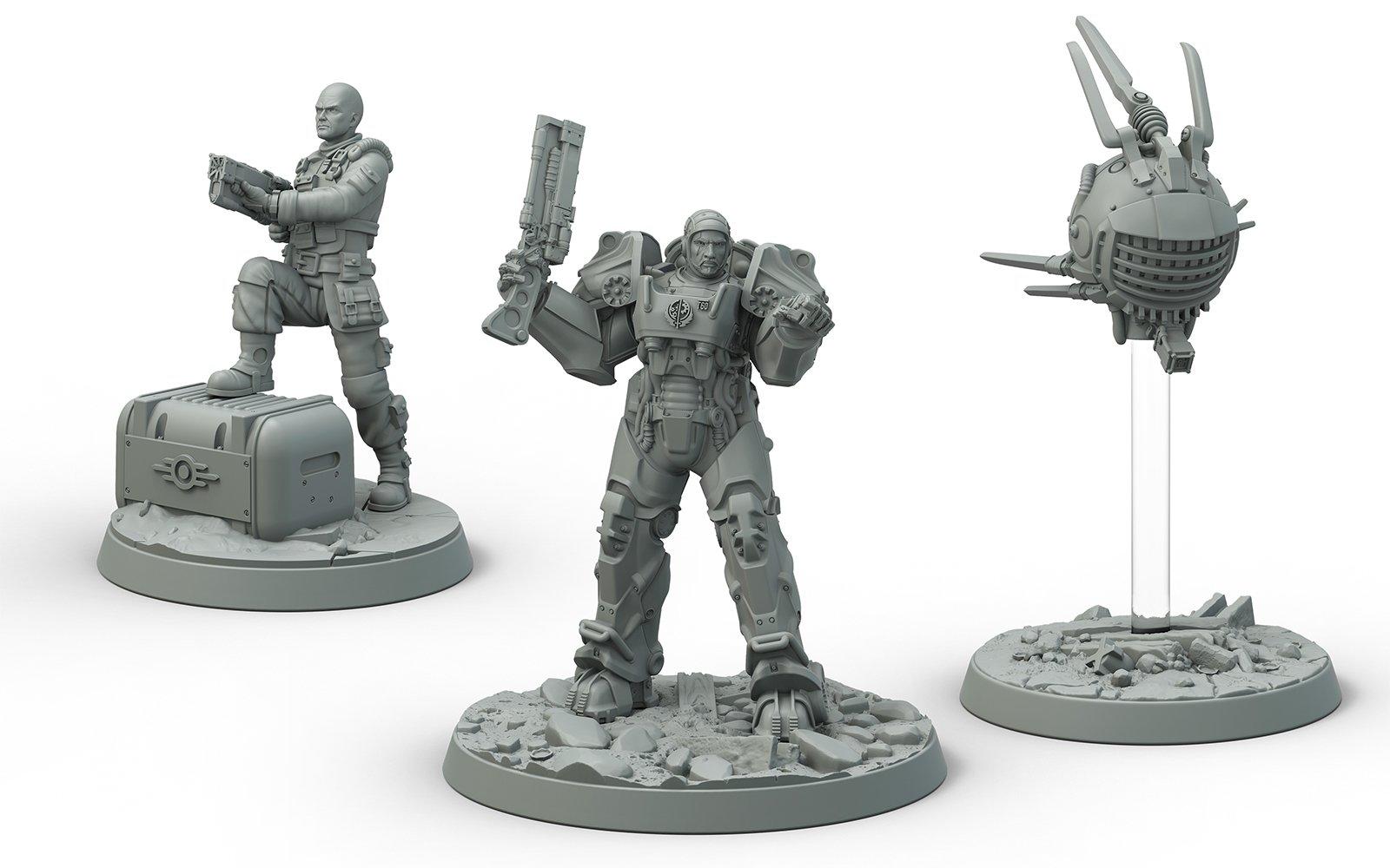 Fallout: Wasteland Warfare - Brotherhood of Steel Knight-Captain Cade and Paladin Danse thumbnail