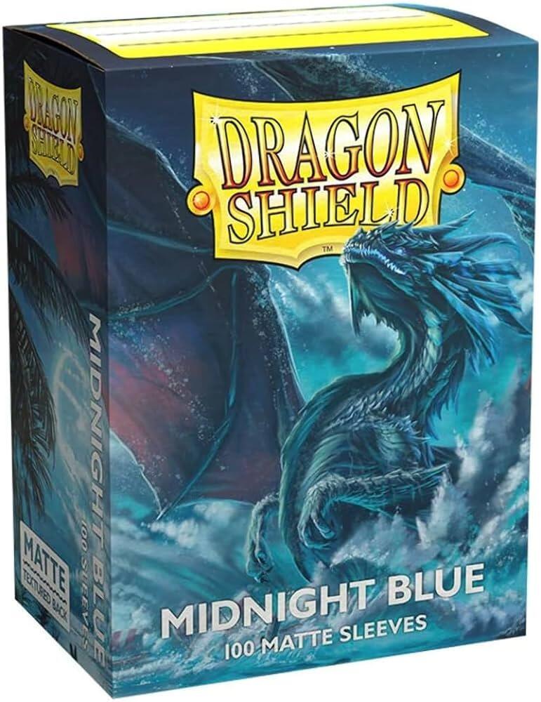 Dragon Shield Sleeves Matte Midnight Blue (100) - Gifts for Geeks Leicester