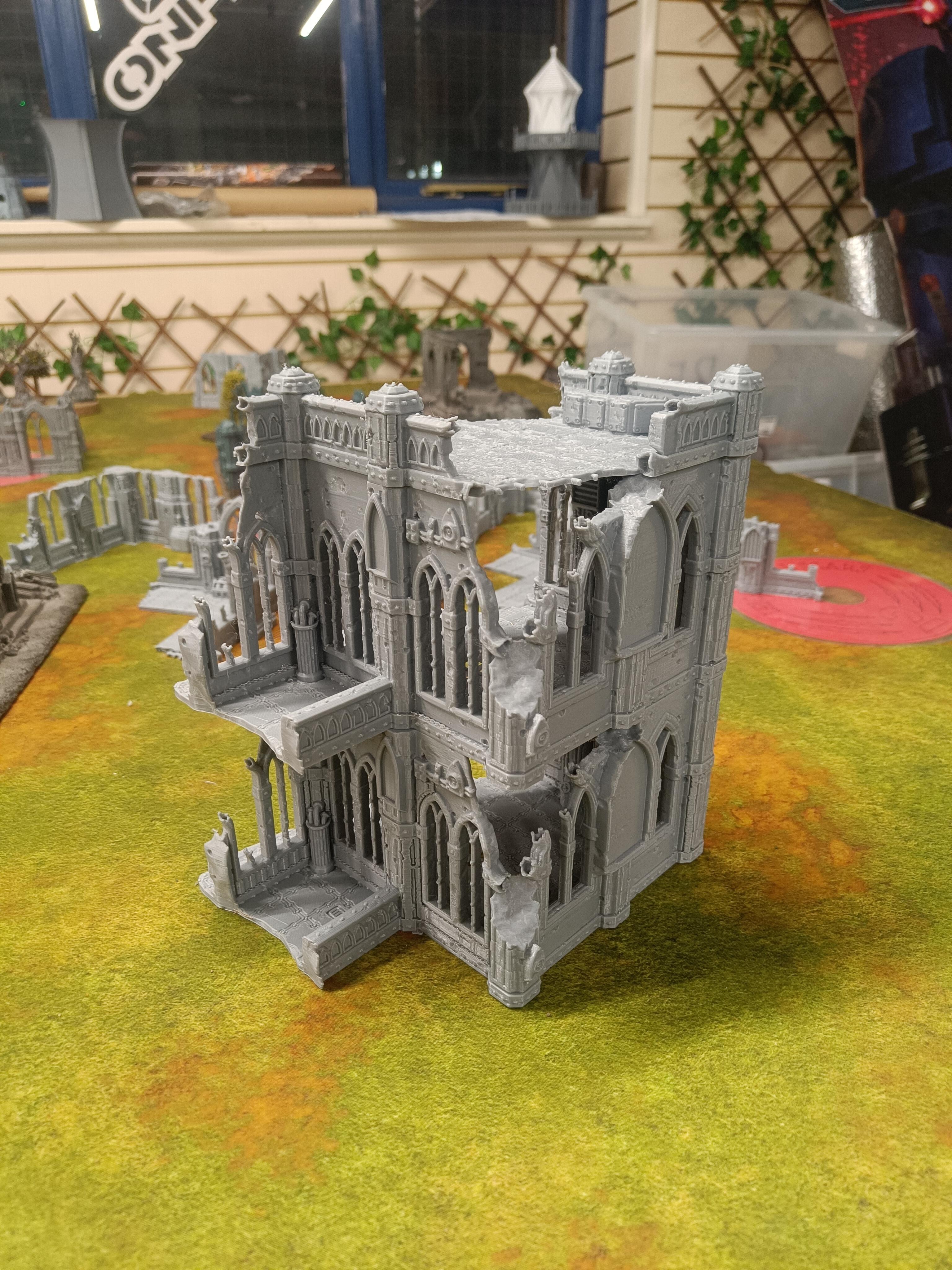 Domina Ferrum Sci-Fi Gothic Ruined Building 2 - Gifts for Geeks Leicester